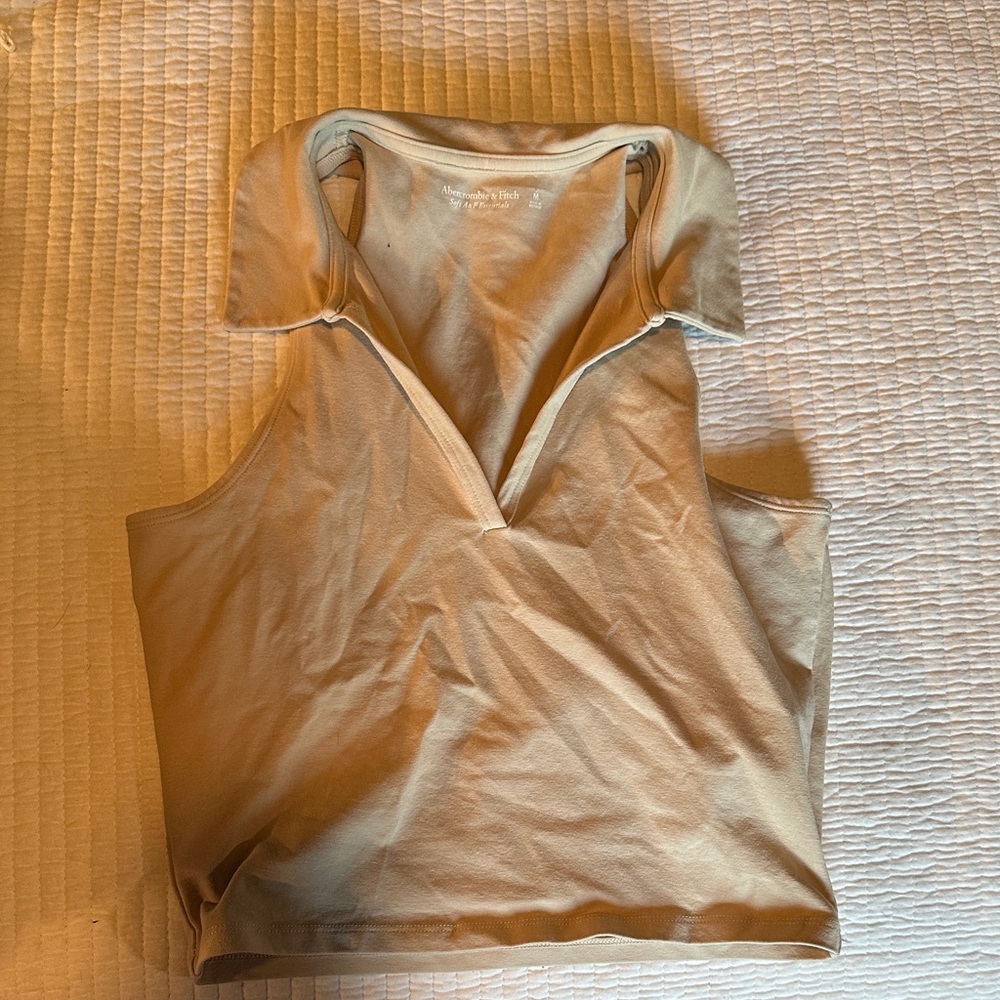 Abercrombie & Fitch Beige Tank Top